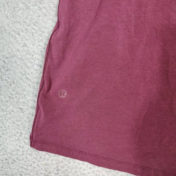 Lululemon License To Move T-Shirt Men's L? (46" Chest) Burgundy Athletic Tee - Picture 3 of 7